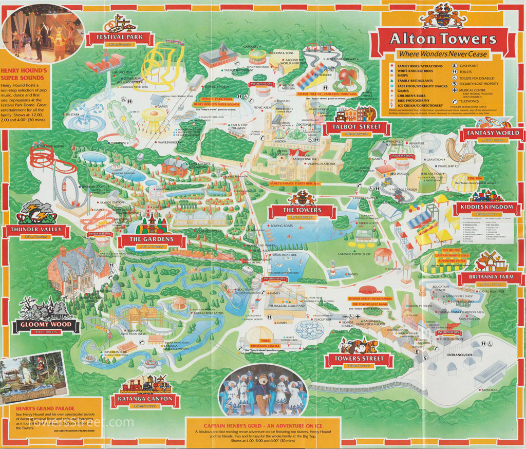 Карта 1992. Alton Towers. Alton Towers Spotlight 4 презентация. Alton Towers на карте. Alton Towers Map 1992.