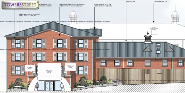 Proposed new entrance area